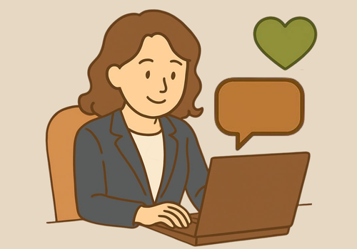 パートナー登録完了後に相談活動を開始するイメージイラスト