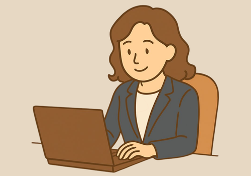 応募フォームから申請するイメージイラスト